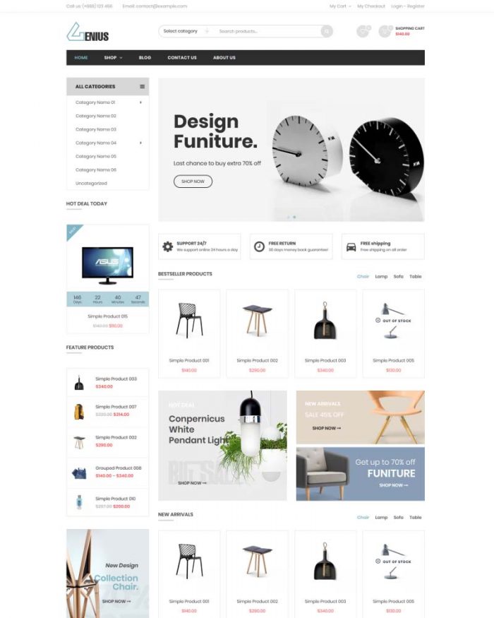 Genius – Multipurpose WooCommerce WordPress Theme | TheCoders.vn